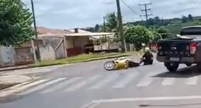 Goionews Rua teve de ser interditada em Goioerê após sequência de