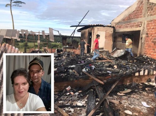 Goionews Família pede ajuda para reconstruir casa destruída pelo fogo