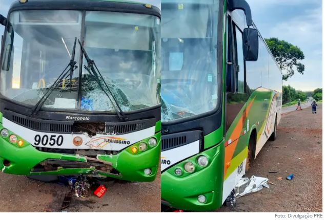Colisão frontal entre ônibus e carro mata jovem de 24 anos em Erechim